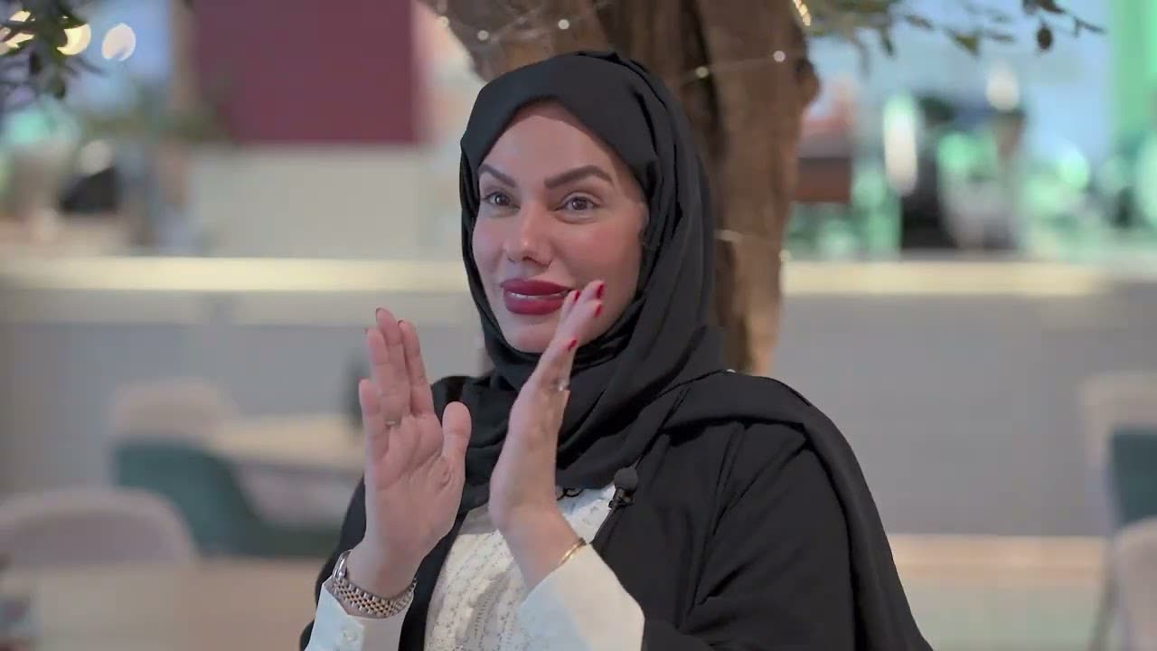 Chef Mariam Almansoori speaking in a Montauk dining room